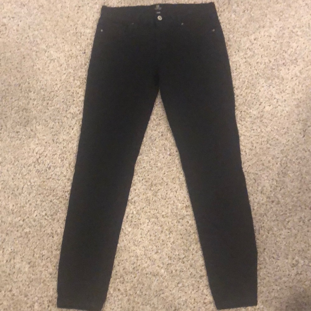 Just Black skinny jeans stretchy black sz 30